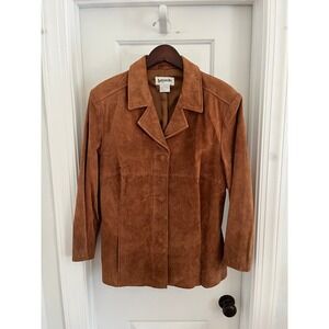 Vintage Bagatelle Suede Leather Jacket Women's Brown